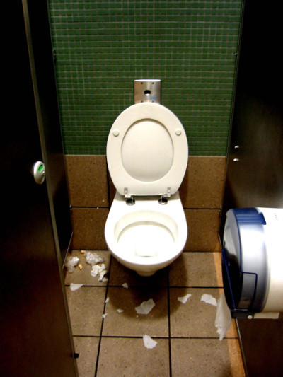 Example of Toilet Kept Unclean